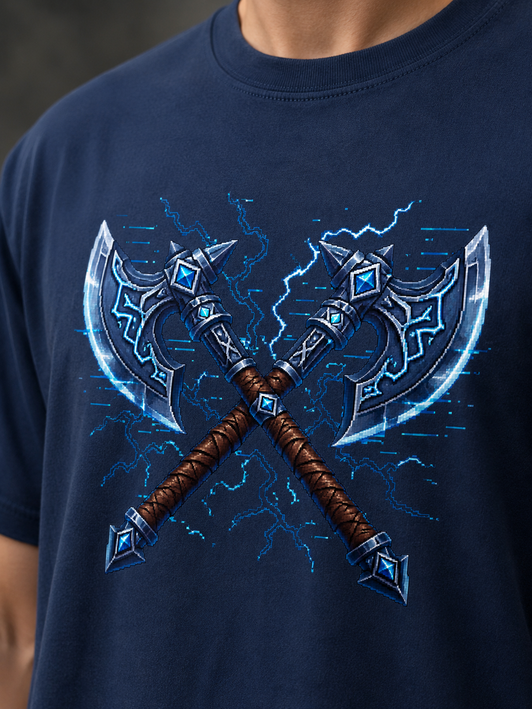 Dual Wield - Heavyweight Pixel Tee